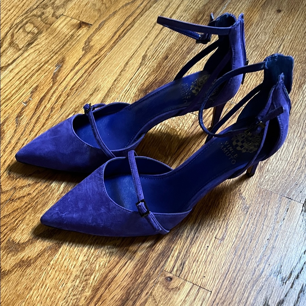Vince Camuto Purple Ankle Strap Heels